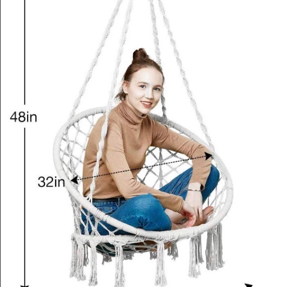 Hammock Chair Macrame Swing - Picture 5 of 8